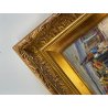 DIPINTO OLIO Verdiano Quigliati "Rue de Lap" VEDUTA PARIGI DIVISIONISTA '70