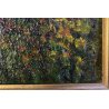 DIPINTO OLIO V. Quigliati VIGEZZO "Sottobosco in Autunno" POSTIMPRESSIONISTA '85