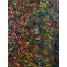 DIPINTO OLIO V. Quigliati VIGEZZO "Sottobosco in Autunno" POSTIMPRESSIONISTA '85