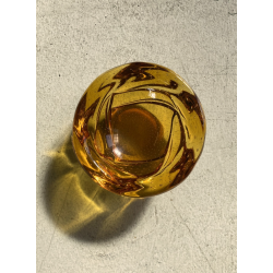 CIOTOLA BOWL VETRO MURANO SVUOTATASCHE COLOR AMBRA BULLICANTE