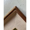QUADRO DIPINTO OLIO TAVOLA Artino Giroldi PAESAGGIO LACUSTRE BETULLE '900