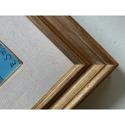 QUADRO DIPINTO OLIO TELA E. Sommi BLU IPERCROMATISMO ASTRATTO PAESAGGIO '900