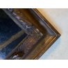 GRANDE ANTICO DIPINTO OLIO TACCHINI CORTILE STILE BAROCCO SETTECENTO LOMBARDO