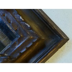 GRANDE ANTICO DIPINTO OLIO TACCHINI CORTILE STILE BAROCCO SETTECENTO LOMBARDO
