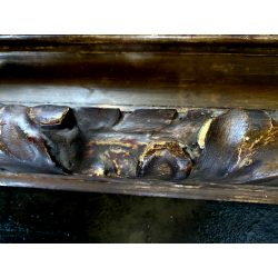 GRANDE ANTICO DIPINTO OLIO TACCHINI CORTILE STILE BAROCCO SETTECENTO LOMBARDO