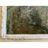 DIPINTO OLIO TAVOLA B. Marino "Controluce" VEDUTA VENEZIA CANALE GONDOLE PONTE