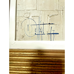 QUADRO DIPINTO ASTRATTO Guy Dessapt PAESAGGIO PORTO Nizza POSTIMPRESSIONISMO 900