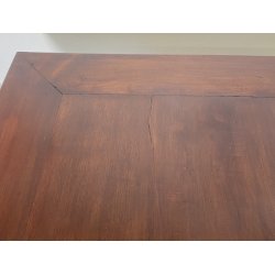 ANTICO GROSSO TAVOLO ALLUNGABILE LIBRO LEGNO NOCE tornito EPOCA 1800 NEOCLASSICO