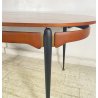 TAVOLO PRANZO DESIGN Sergio Cobolli Gigli ANNI 50 PERMANENTE CANTÙ VETRO LEGNO