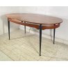 TAVOLO PRANZO DESIGN Sergio Cobolli Gigli ANNI 50 PERMANENTE CANTÙ VETRO LEGNO