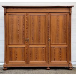 ANTICO ARMADIO PIEMONTESE 3 ANTE legno larice CASSETTI epoca 1900 GUARDAROBA