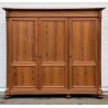 ANTICO ARMADIO PIEMONTESE 3 ANTE legno larice CASSETTI epoca 1900 GUARDAROBA