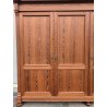 ANTICO ARMADIO PIEMONTESE 3 ANTE legno larice CASSETTI epoca 1900 GUARDAROBA