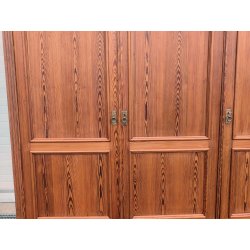 ANTICO ARMADIO PIEMONTESE 3 ANTE legno larice CASSETTI epoca 1900 GUARDAROBA