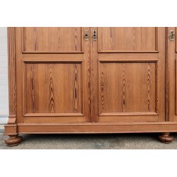 ANTICO ARMADIO PIEMONTESE 3 ANTE legno larice CASSETTI epoca 1900 GUARDAROBA