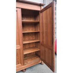 ANTICO ARMADIO PIEMONTESE 3 ANTE legno larice CASSETTI epoca 1900 GUARDAROBA