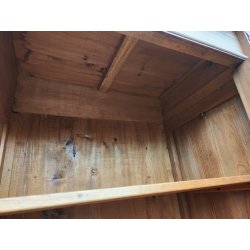 ANTICO ARMADIO PIEMONTESE 3 ANTE legno larice CASSETTI epoca 1900 GUARDAROBA