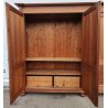 ANTICO ARMADIO PIEMONTESE 3 ANTE legno larice CASSETTI epoca 1900 GUARDAROBA