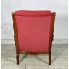 RARA POLTRONA ART DECÒ ANNI 40 LEGNO STOFFA ARMCHAIR SEDIA SALOTTO DESIGN CHAIR