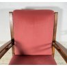 RARA POLTRONA ART DECÒ ANNI 40 LEGNO STOFFA ARMCHAIR SEDIA SALOTTO DESIGN CHAIR