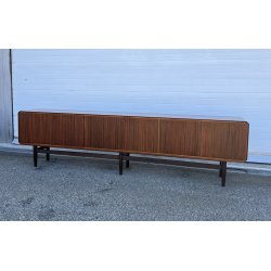 CREDENZA GRISSINATA DESIGN ANNI 70 SIDEBOARD VINTAGE LEGNO DISPENSA 6 ANTE