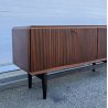 CREDENZA GRISSINATA DESIGN ANNI 70 SIDEBOARD VINTAGE LEGNO DISPENSA 6 ANTE