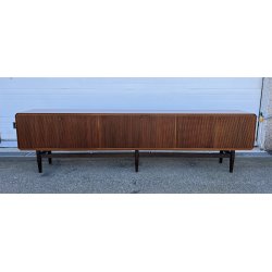 CREDENZA GRISSINATA DESIGN ANNI 70 SIDEBOARD VINTAGE LEGNO DISPENSA 6 ANTE