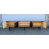 CREDENZA GRISSINATA DESIGN ANNI 70 SIDEBOARD VINTAGE LEGNO DISPENSA 6 ANTE
