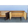 CREDENZA GRISSINATA DESIGN ANNI 70 SIDEBOARD VINTAGE LEGNO DISPENSA 6 ANTE