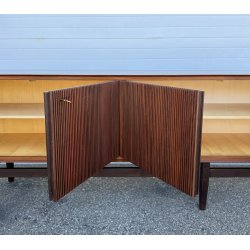 CREDENZA GRISSINATA DESIGN ANNI 70 SIDEBOARD VINTAGE LEGNO DISPENSA 6 ANTE