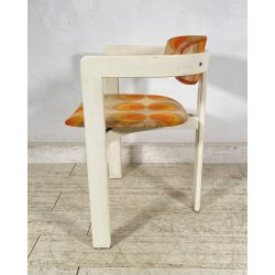 SEDIA DESIGN Augusto Savini LEGNO LACCATO POLTRONA VINTAGE ANNI 60 ARMCHAIR