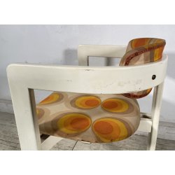 SEDIA DESIGN Augusto Savini LEGNO LACCATO POLTRONA VINTAGE ANNI 60 ARMCHAIR