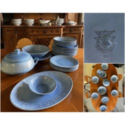SERVIZIO PIATTI 6 pers "MARGHERITA" DESIGN A. Campi CERAMICA S.C. Richard Ginori