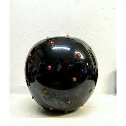 GRANDE VASO GLOBO CERAMICA S.P.I.C.A. Albisola ø 31 cm SPIGA DECO' FUTURISTA '30
