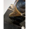 PICCOLA SCULTURA BRONZO MODERNISTA FIGURA FEMMINILE FIRMATA "GL" NUMERATA 24/30