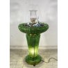 RARA FONTANA VETRO MURANO ANNI 50 FUNZIONANTE SQUALI FIORI FOGLIE VETRO SAGOMATO