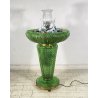 RARA FONTANA VETRO MURANO ANNI 50 FUNZIONANTE SQUALI FIORI FOGLIE VETRO SAGOMATO