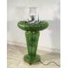 RARA FONTANA VETRO MURANO ANNI 50 FUNZIONANTE SQUALI FIORI FOGLIE VETRO SAGOMATO