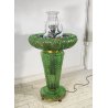 RARA FONTANA VETRO MURANO ANNI 50 FUNZIONANTE SQUALI FIORI FOGLIE VETRO SAGOMATO