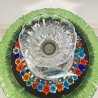 RARA FONTANA VETRO MURANO ANNI 50 FUNZIONANTE SQUALI FIORI FOGLIE VETRO SAGOMATO