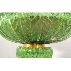 RARA FONTANA VETRO MURANO ANNI 50 FUNZIONANTE SQUALI FIORI FOGLIE VETRO SAGOMATO