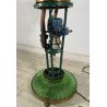 RARA FONTANA VETRO MURANO ANNI 50 FUNZIONANTE SQUALI FIORI FOGLIE VETRO SAGOMATO
