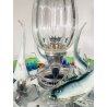 RARA FONTANA VETRO MURANO ANNI 50 FUNZIONANTE SQUALI FIORI FOGLIE VETRO SAGOMATO