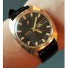 OROLOGIO POLSO DORATO Enicar Ocean Pearl Automatic AR 167D anni 70 DAY DATE