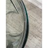 TAVOLO PRANZO ROTONDO VETRO anni 70 DESIGN ATTR. Gallotti & Radice TABLE GLASS