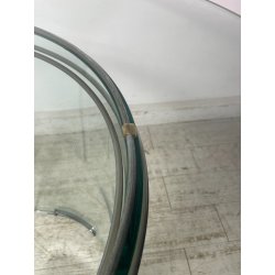 TAVOLO PRANZO ROTONDO VETRO anni 70 DESIGN ATTR. Gallotti & Radice TABLE GLASS