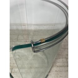 TAVOLO PRANZO ROTONDO VETRO anni 70 DESIGN ATTR. Gallotti & Radice TABLE GLASS