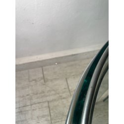 TAVOLO PRANZO ROTONDO VETRO anni 70 DESIGN ATTR. Gallotti & Radice TABLE GLASS