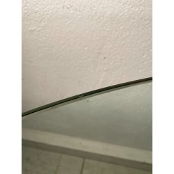 TAVOLO PRANZO ROTONDO VETRO anni 70 DESIGN ATTR. Gallotti & Radice TABLE GLASS