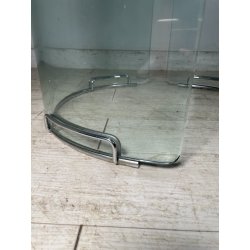 TAVOLO PRANZO ROTONDO VETRO anni 70 DESIGN ATTR. Gallotti & Radice TABLE GLASS